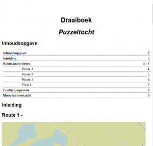 Automatisch gegenereerd draaiboek